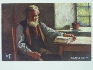 Scottish Life & Character AN AULD LIGHT c1907 Postcard by Raphael Tuck 9271