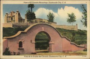 Guatemala City El Carmen Hermitage Linen postcard