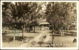 Deer River MN Cabin at Shady Rest Real Photo Postcard rpx