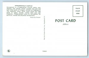 Rockford Illinois IL Postcard Stronghold Castle Presbyterian Church 1960 Vintage