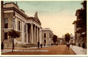 Ireland Londonderry Court House and Bishop Gate