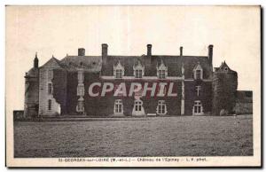 Old Postcard Saint Georges sur Loire Chateau of Eplnay