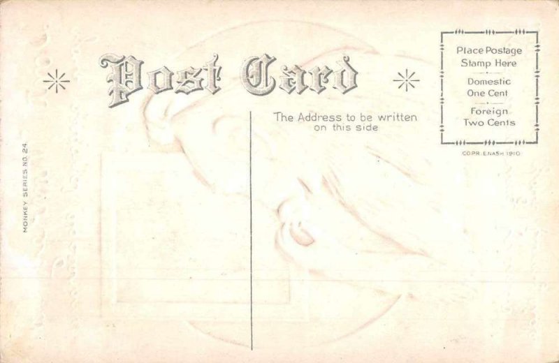 Greetings Dont Monkey with your personal appearance Vintage Postcard AA9983 