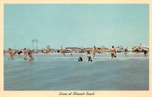 Scene At Stewart Beach - Galveston, Texas TX  