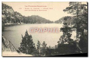 Old Postcard Massif Du Carlitte L & # 39Etang black near the ponds of Bouillouse