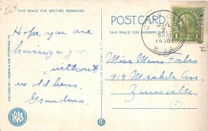 F23 Moundsville West Virginia Postcard 1930 Post Office Building 16