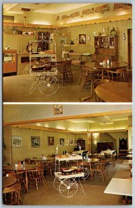 Defiance Ohio 1962 Postcard The Heritage House Restaurant Dining Room