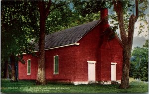 Postcard TN Nashville Hermitage Church Which Andrew Jackson Attended ~1910 F31