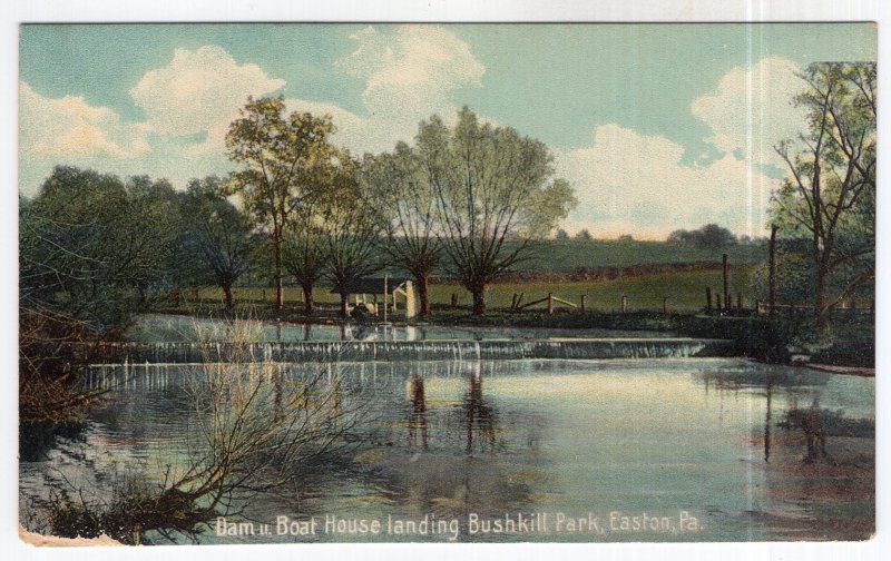 Easton, Pa., Dam n Boat House landing, Bushkill Park