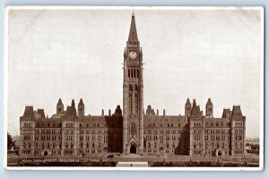 Ottawa Ontario Canada Postcard Main Parliament Buildings c1920's Unposted