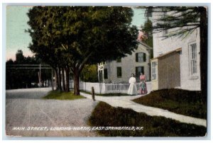 1908 Main Street Looking North East Springfield New York NY Antique Postcard