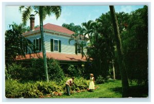 c1960's Home And Tropical Garden Of Thomas A. Edison Ft. Myers Florida Postcard 