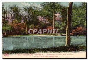 Postcard Old Foret Saint Germain Mare aux Canes artistic view