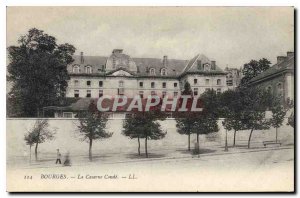 Old Postcard Bourges Army Barracks Conde