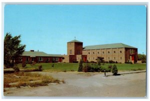 c1960 St. Marys Holiness Shrine Exterior Building Road Grinnell Kansas Postcard