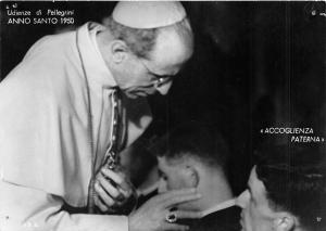 BF40885 udienze di pellegrini anno santo 1950   Papa Holly Father Vatican Pope