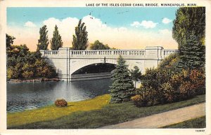 Lake of Isles Cedar Canal Bridge - Minneapolis, Minnesota MN  