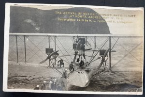 Mint USA RPPC Postcard Early Aviation Arrival Of Nc4 Transatlantic Flight 1919