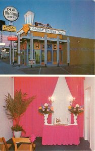 Postcard Nevada Reno Candlelight Wedding Chapel interior occupation 23-11317