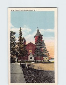 Postcard Methodist Episcopal Church, Clifton Springs, New York 