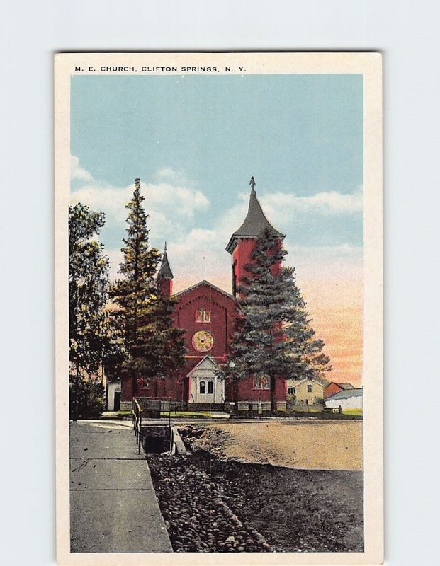 Postcard Methodist Episcopal Church, Clifton Springs, New York