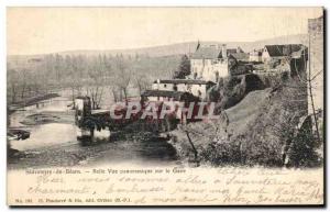 Postcard Old Sauveterre de Bearn Beautiful Panoramic View Of Gave