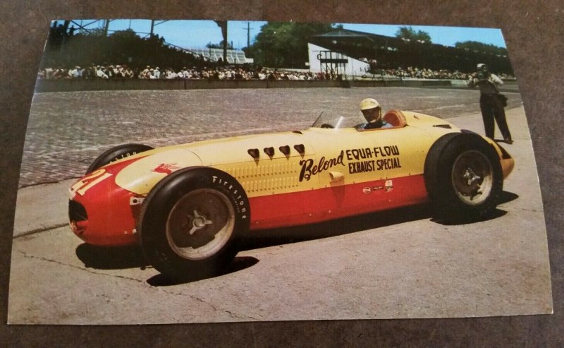 Postcard Johnny Parsons 1950 Champion 500 Mile Speedway Indianapolis Ind