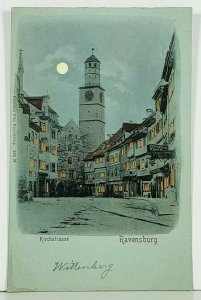 Ravensburg Kirchstrasse c1900 Postcard J13