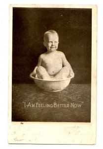 Children - Little Boy Bathing