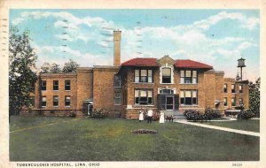 Tuberculosis TB Hospital Lima Ohio 1942 postcard
