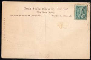 Nova Scotia YARMOUTH Tooker Street NS Souvenir Post Card Blue Nose Series - DB