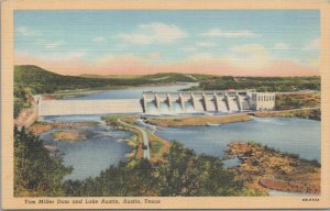 Postcard Tom Miller Dam & Lake Austin Austin TX