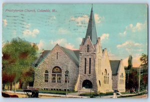 Columbia Missouri Postcard Presbyterian Church Aerial View Building 1912 Antique