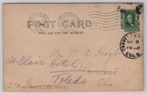 RPPC Baby Doris Marlin In Horseless Carriage 1906 Colorado Springs Postcard T21