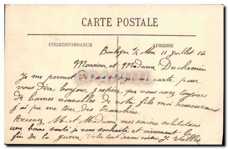 Old Postcard Boulogne sur Mer Casino and Jetee