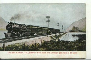 Trains Postcard - 20th Century Ltd - Between New York and Chicago - Ref 19214A