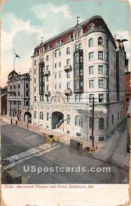 Maryland Theatre & Hotel - Baltimore Postcard