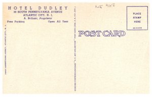 New Jersey Atlantic City Hotel Dudley