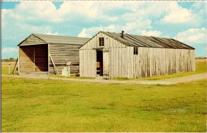 Reconstructed Camp Buildings, Wright Bros, Kill Devil Hills, NC Postcard L68