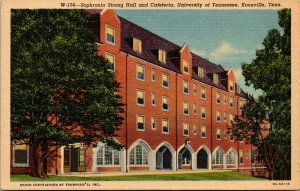 Vtg 1940s University of Tennessee Sophronia Strong Hall Knoxville TN Postcard