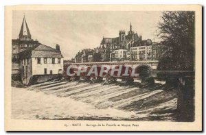 CARTE Postal Metz Old Dam Maid and Middle Bridge