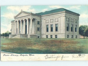 Divided-back LIBRARY SCENE Holyoke - Near Springfield Massachusetts MA AF1746