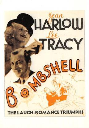 Jean Harlow, Lee Tracy, Bombshell Movie Poster  