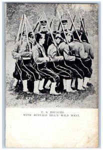 c1905 US Zouaves With Buffalo Bill's Wild West Unposted Antique Postcard