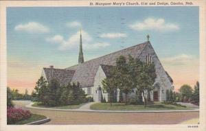 Nebraska Omaha St Margaret Mary's Church 1945 Curteich