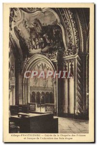 Postcard Abbey D & # 39Hautecombe entrance to the chapel of princes and fresc...
