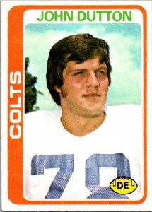 1978 Topps Football Card John Dutton Baltimore Colts sk7184