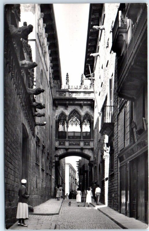 Postcard - Gothic Quarter - Barcelona, Spain