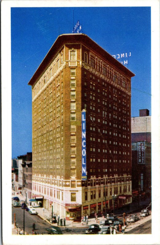 Vtg Hotel Lincoln Indianapolis Indiana IN Postcard
