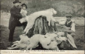 Hunters Goat Hunting White Pass Alaska AK c1910 Postcard